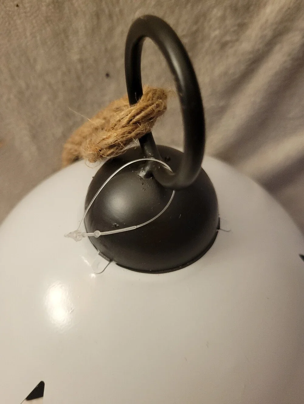 White Star Bell Hanging Home Accent. Christmas, Holiday